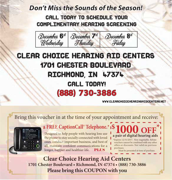 Hearing Aid Services in Richmond, Connersville, IN Greenville