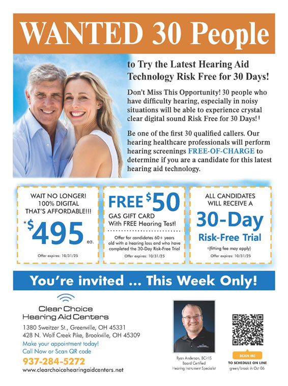 Limited Time Offer - Clear Choice Hearing Aid Centers